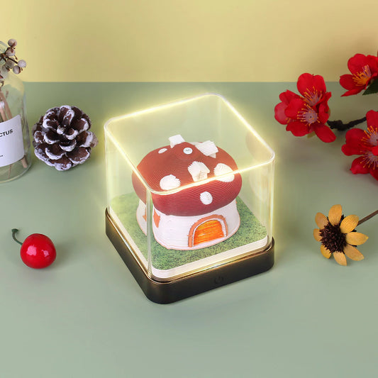 Mushroom House 3D Memo Pad (with LED light)